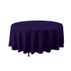 Decostar™ Economy Round Polyester Table Cover 132" - Purple