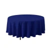 Decostar™ Economy Round Polyester Table Cover 132" - Royal Blue