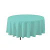 Decostar™ Economy Round Polyester Table Cover 90" - Aqua
