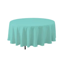 Decostar™ Economy Round Polyester Table Cover 90" - Aqua