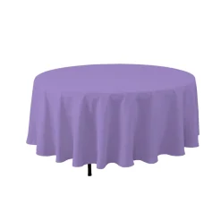Decostar™ Economy Round Polyester Table Cover 108" - Lavender