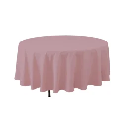 Decostar™ Economy Round Polyester Table Cover 108" - Mauve