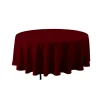 Decostar™ Economy Round Polyester Table Cover 132" - Burgundy