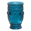 Decostar™ Embossed Glass Cup 5" 10oz 6pc/box - Navy