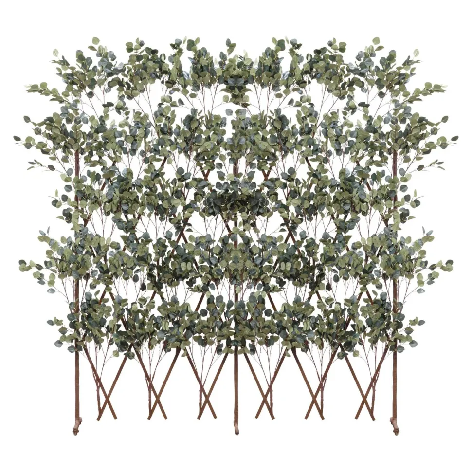 Decostar™ Expandable Eucalyptus Backdrop Wall With Wheels - Green