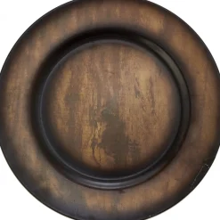 Decostar™ Faux Wood Plastic Charger Plate 13" - 24 Pieces