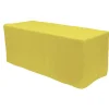 Decostar™ Fitted Polyester Rectangular Table Cover 8ft - Yellow