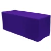 Decostar™ Fitted Polyester Rectangular Table Cover 8ft - Purple