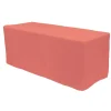 Decostar™ Fitted Polyester Rectangular Table Cover 8ft - Coral