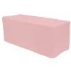 Decostar™ Fitted Polyester Rectangular Table Cover 8ft - Blush