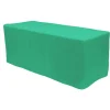 Decostar™ Fitted Polyester Rectangular Table Cover 6ft - Turquoise