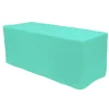 Decostar™ Fitted Polyester Rectangular Table Cover 8ft - Aqua