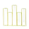 Decostar™ Five Tube Vase with Metal Frame 12"