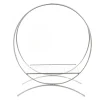 Decostar™ Floral Twin Hoop Centerpiece 32" - Silver