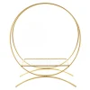 Decostar™ Floral Twin Hoop Centerpiece 32" - Gold