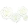 Decostar™ Foam Rose 21" 17" 14" 10" - 4pc/set - White