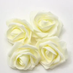 Decostar™ Foam Rose 2 3/8" - 50 Piece Bag - Ivory