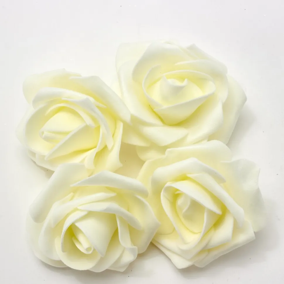 Decostar™ Foam Rose 2 3/8" - 50 Piece Bag - Ivory