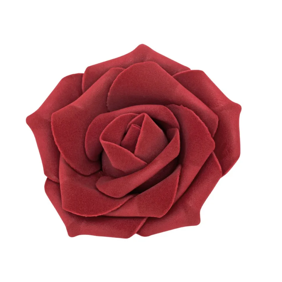 Decostar™ Foam Rose 3" - 12 Roses - Burgundy