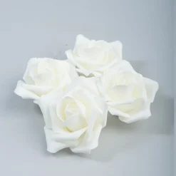 Decostar™ Foam Rose 2" - 12 Roses - Ivory