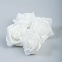 Decostar™ Foam Rose 2" - 12 Roses - White