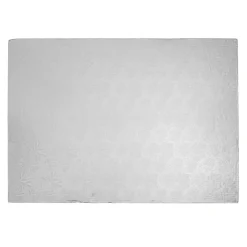 Decostar™ Foil Covered Cake Board Fullsheet 3pc/pack - Silver Fall Leaf Pattern