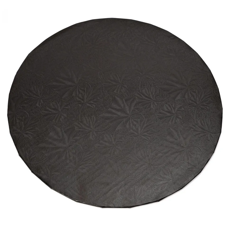 Decostar™ Foil Covered Cake Board 12" 5pc/pack - Black