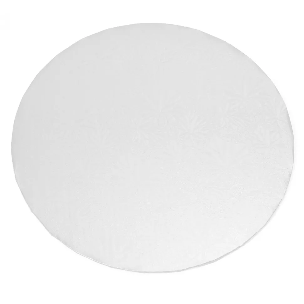 Decostar™ Foil Covered Cake Board 12" 5pc/pack - White