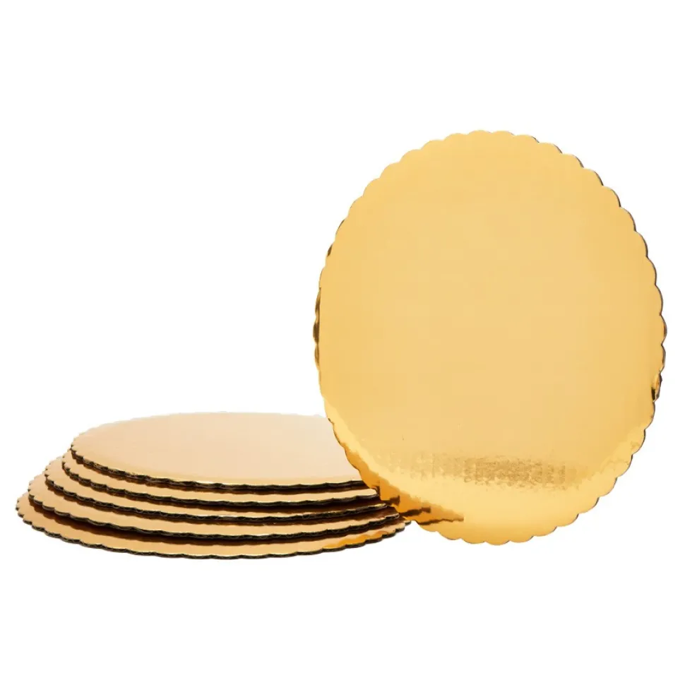 Decostar™ Foil Covered Cake Board 10" - 6 Pieces - Gold