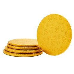 Decostar™ Foil Covered Cake Board 12" - 10 Pieces - Gold