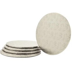 Decostar™ Foil Covered Cake Board 16" - 5 Pieces - Silver