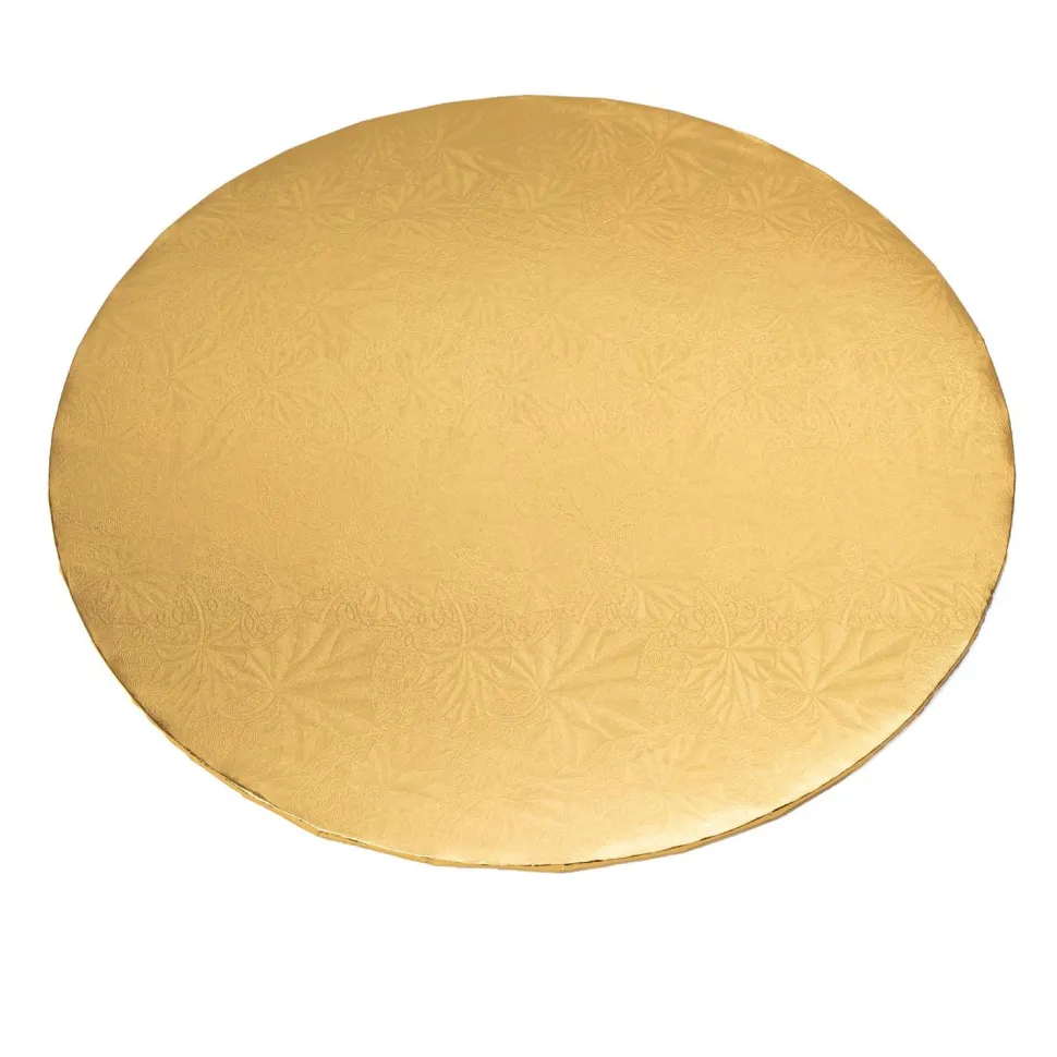 Decostar™ Foil Covered Cake Board 14" 5pc/pack - Gold