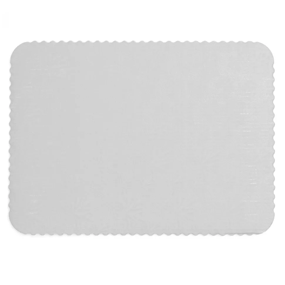Decostar™ Foil Covered Cake Board ½sheet 6pc/pack - White