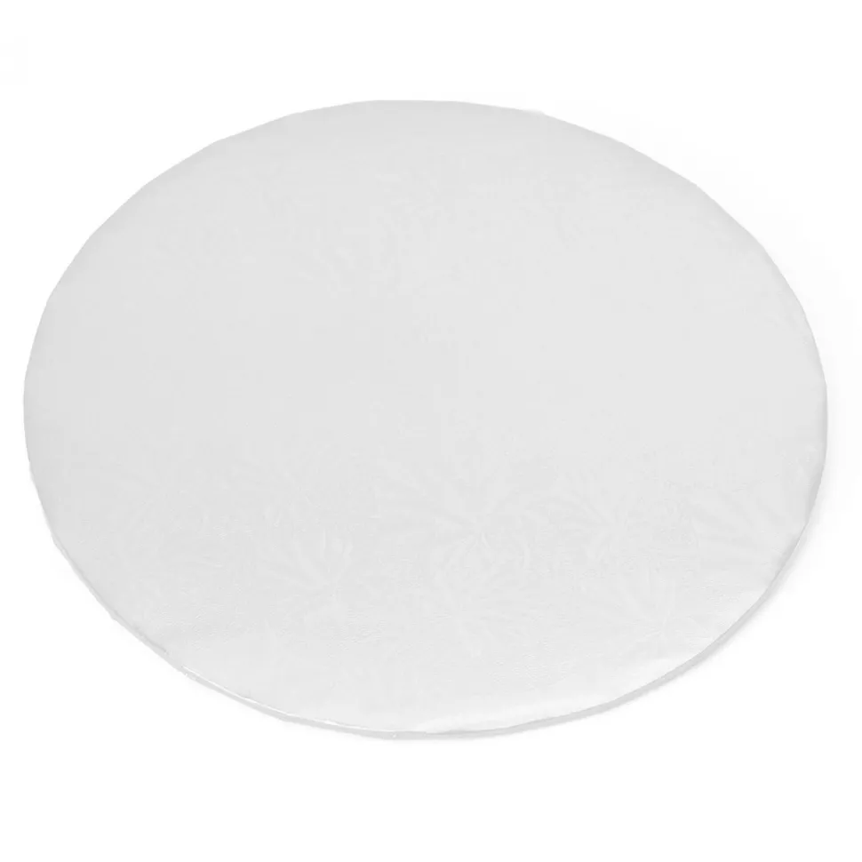 Decostar™ Foil Covered Cake Board 10" 5pc/pack - White