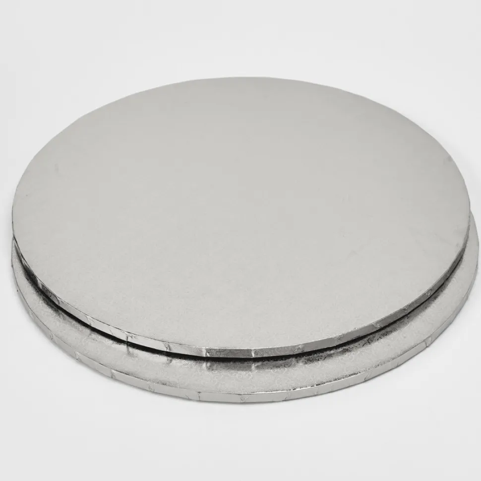 Decostar™ Foil Covered Cake Drum 20" 3pc/pack - Silver