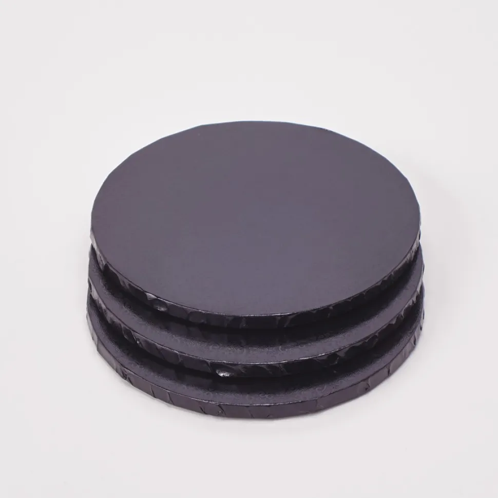 Decostar™ Foil Covered Cake Drum 10" 5pc/pack - Black