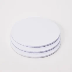 Decostar™ Foil Covered Cake Drum 10" 5pc/pack - White