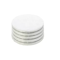 Decostar™ Foil Covered Cake Drum 8" 5pc/pack - Silver
