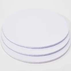 Decostar™ Foil Covered Cake Drum 20" 3pc/pack - White