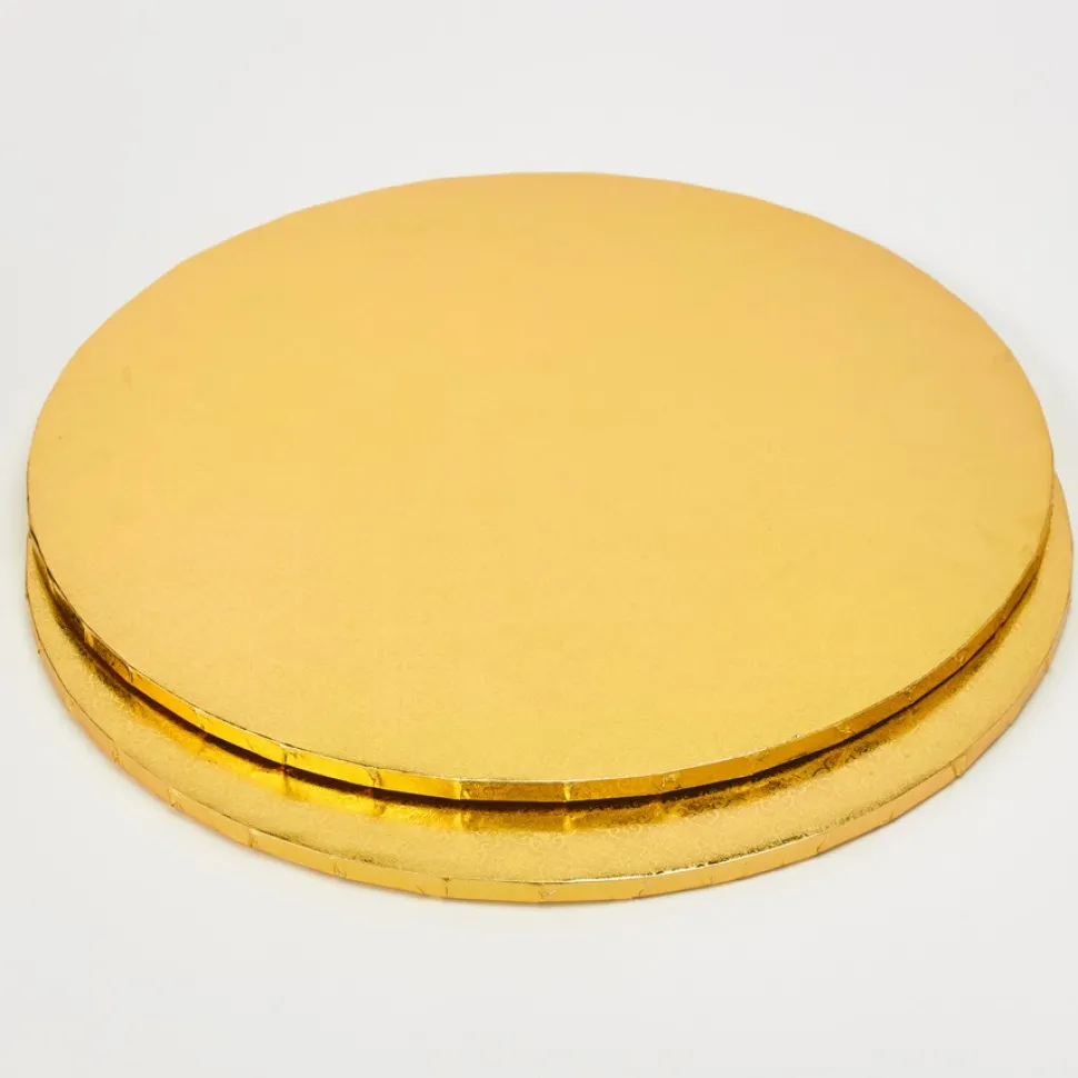 Decostar™ Foil Covered Cake Drum 22" 3pc/pack - Gold