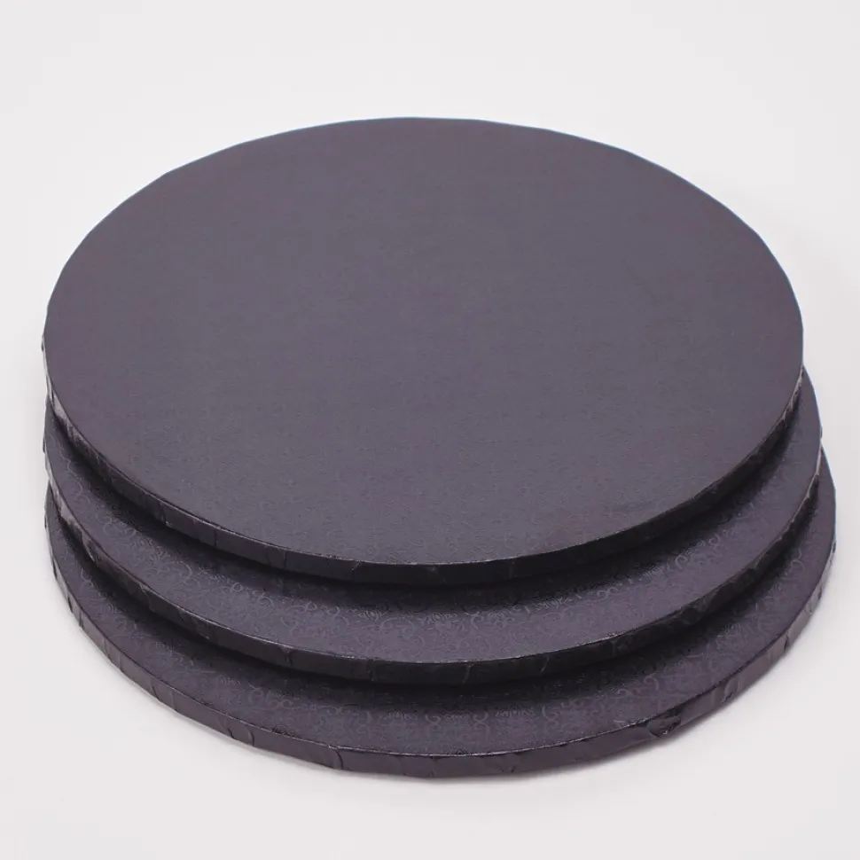 Decostar™ Foil Covered Cake Drum 14" 5pc/pack - Black