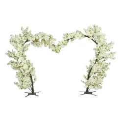 Decostar™ 10 Foot Artificial Grand Heart Arch Tree - White