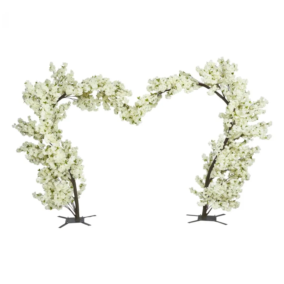 Decostar™ 10 Foot Artificial Grand Heart Arch Tree - White