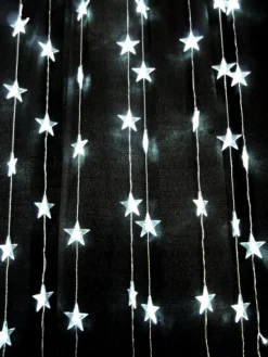 DecoStar™ 6ft Black LED Star Curtain