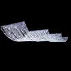 DecoStar™ 15ft. Crystal Ceiling Draping Panel w/ LED Lights - Pure White - 36" wide