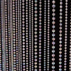 DecoStar™ 6ft Crystal Iridescent Multi Ball Chain Curtain