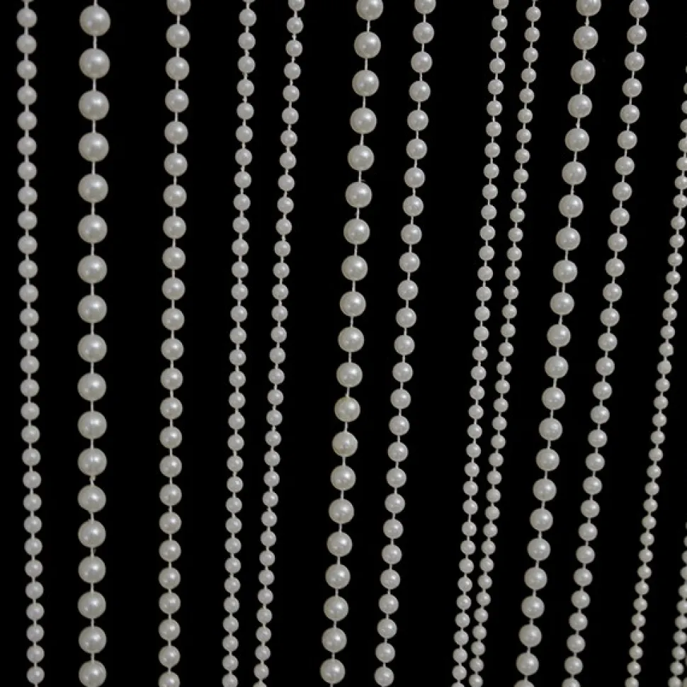 DecoStar™ 12ft Ivory Pearl Ball Curtain