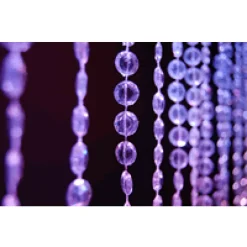 DecoStar™ 12ft. Jewel Crystal Iridescent Diamond Cut Curtain