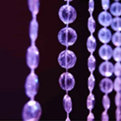 DecoStar™ 20ft. Jewel Crystal Iridescent Diamond Cut Curtain