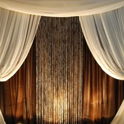 DecoStar™ 9ft. Jewel Crystal Iridescent Diamond Cut Curtain